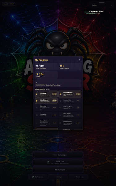 My Progress — achievements and player stats